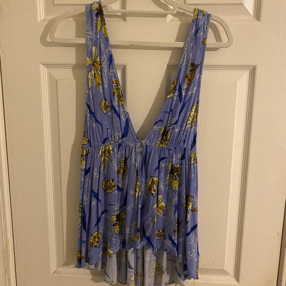 Urban Outfitters Blue/ Floral Blouse.